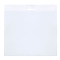 A white Tylok Bag featuring a handle and a smooth surface, designed for multifunctional use.