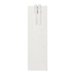 A white gift set featuring two pens and a sleek, minimalistic design. Includes a branding logo on the packaging.
