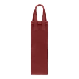 A maroon cooler bag with two sturdy handles, designed for carrying beverages. It features a simple, minimalist design.