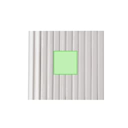 A set of coloured pencils in various shades, arranged neatly with a green square highlighting one pencil.