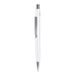 A white metal pen with a chrome clip and tip. Features an NFC logo on the barrel.