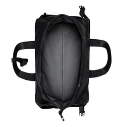 A black Velor Bag with a spacious interior and dual handles. The bag has a sleek design and no visible branding.