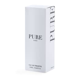 A white box containing 20ml of Eau de Toilette for women, featuring minimalist design and branding.