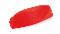 A bright red multipurpose glasses strap designed for leisure and outdoor activities, featuring a brand logo.