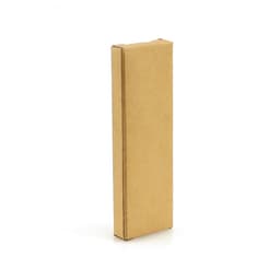 A rectangular cardboard box in a brown finish, suitable for packaging coloured pencils.