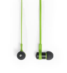 Green Mayun earphones with black accents and a sleek design, featuring a logo on the side.