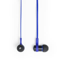 Blue Mayun Earphones with a sleek design and black earbud tips, featuring a smooth cable connecting the two earpieces.