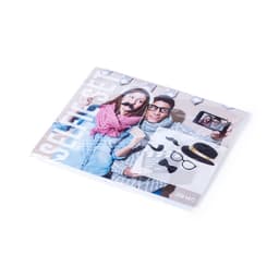 A novelty selfie set featuring moustaches, glasses, and a hat, with a colourful packaging design.