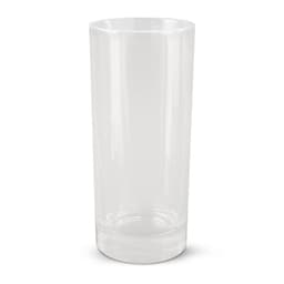 A glass tumbler, specifically the Winston HiBall Glass, featuring a clear, minimalist design with a sturdy base.