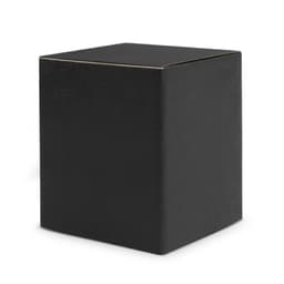 A black square box with a simple design, featuring a plain exterior and no visible logos or branding.