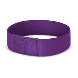 A purple Dazzler Wrist Band designed for events and exhibitions, featuring a simple elastic design.