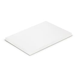 A7 note pad with 50 white leaves and a simple design, featuring a logo on the cover.