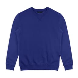 A classic unisex sweatshirt in a vibrant royal blue colour, featuring a crew neck and long sleeves.