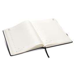 An A4 daily diary for 2027, featuring a black cover and opened to reveal lined pages.