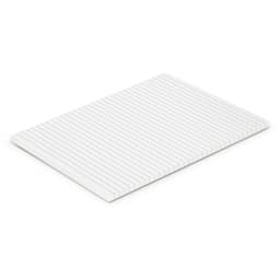 A5 office note pad featuring lined paper with a clean white design. It has a simple branding logo on the side.